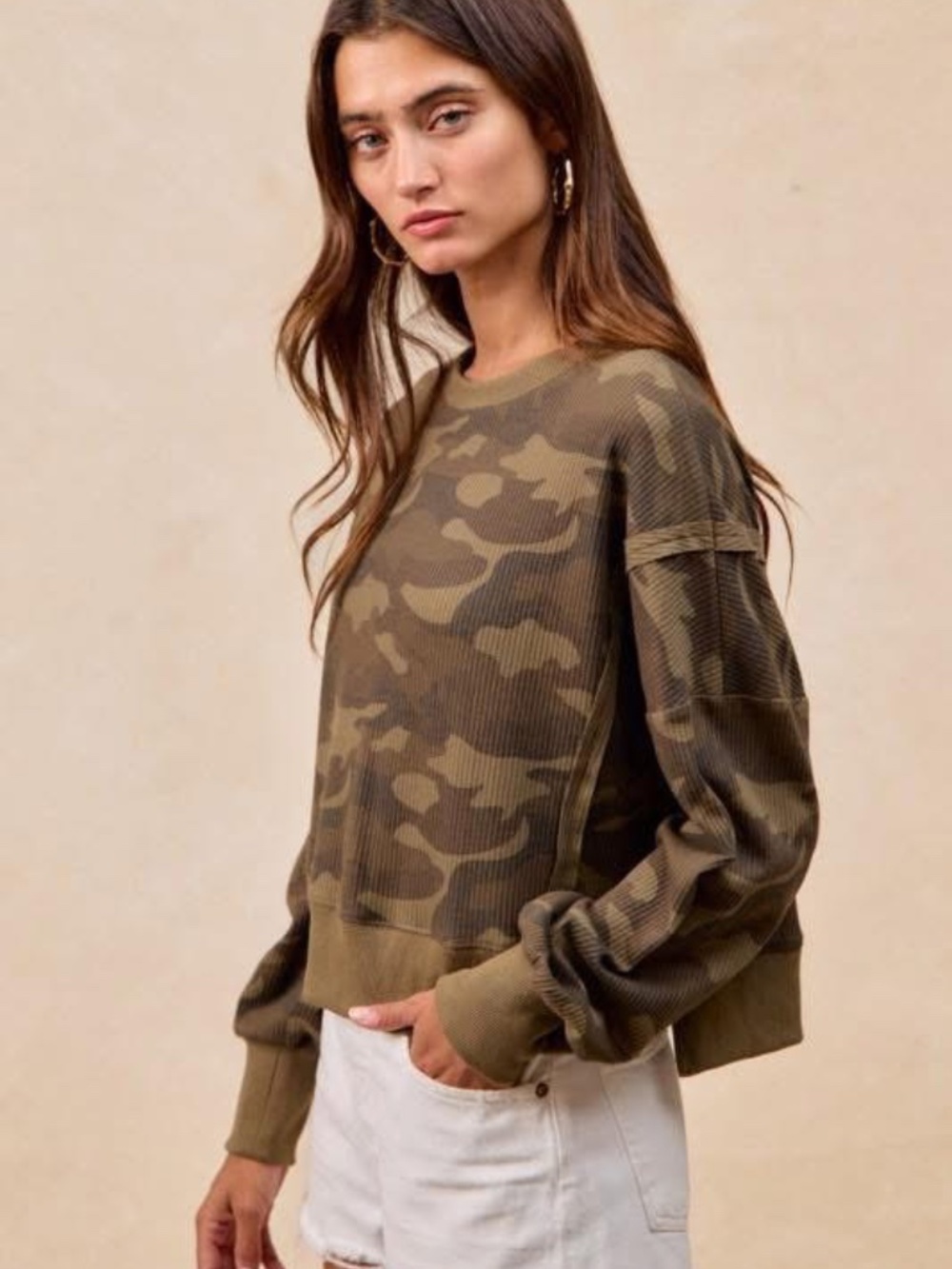 Camo Relaxed Pullover - Picture 2 of 3